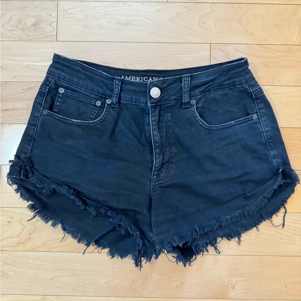 American Eagle Outfitters Women's Black Denim Shorts